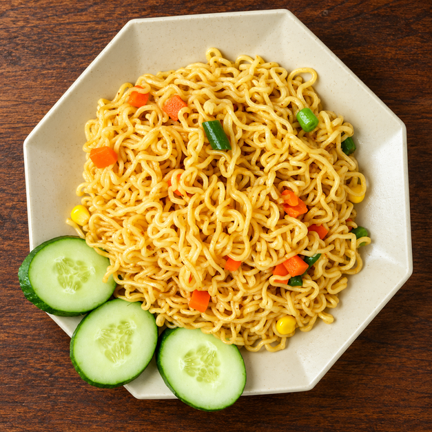 Mì trộn rau củ