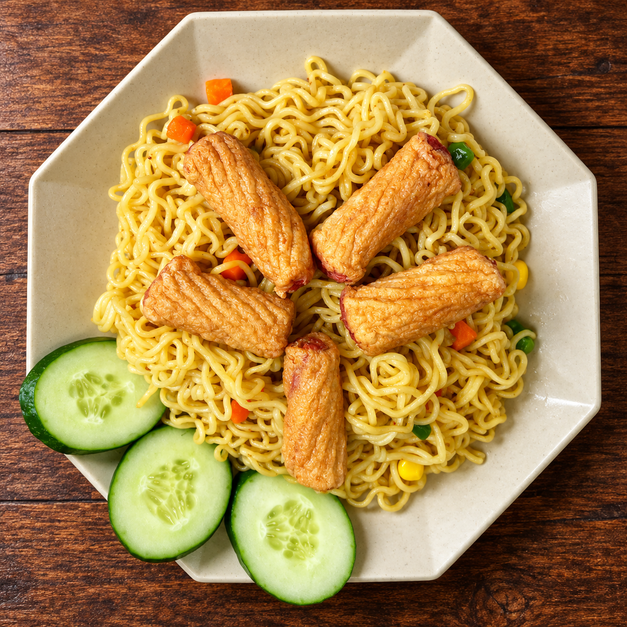 Mì trộn mực xoắn